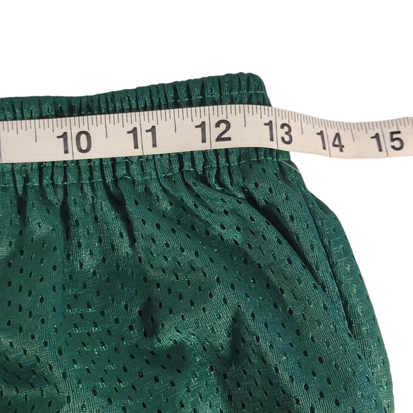 A4 Zephyr No-Snag A4 Technical Fabric Vintage Y2K Green Mesh Activewear Shorts L - Picture 10 of 12